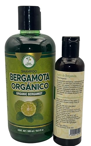 Miniatura 7 de Champú Bergamota Orgánico (16.9 fl oz) con Aloe Vera y Romero + Aceite de Bergamota (4.2 fl oz)  Champú Orgánico Bergamota con Sábila & Romero +
