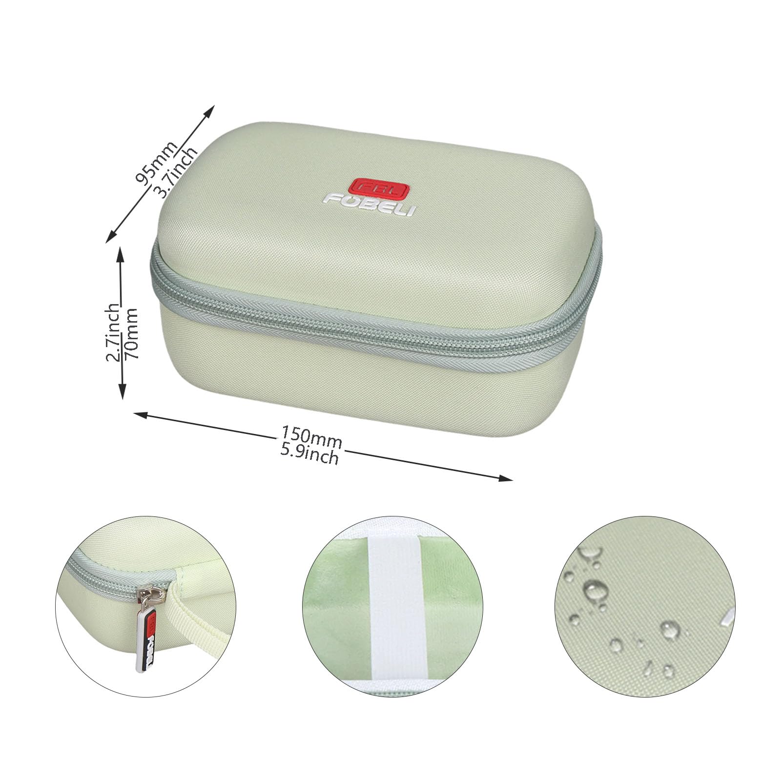 FBLFOBELI Funda rígida compatible con cámara instantánea híbrida Fujifilm INSTAX Mini LIPLAY/LiPlay+ (verde, solo funda)