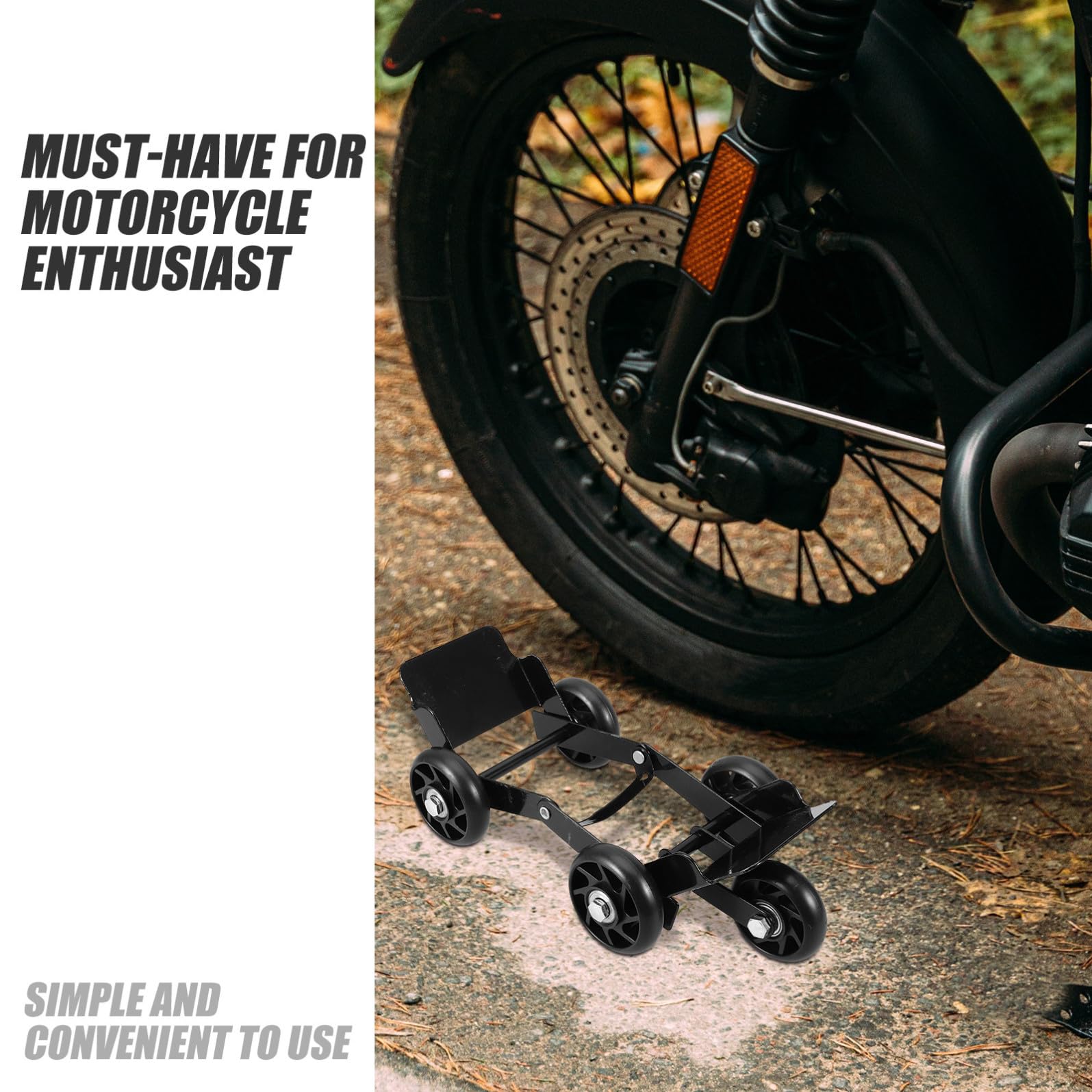 INOOMP Spintore Resistente Plastica Metallo a Carichi in e Pesanti, Facile da Usare per Pneumatici Motocicletta Emergenze su Strada