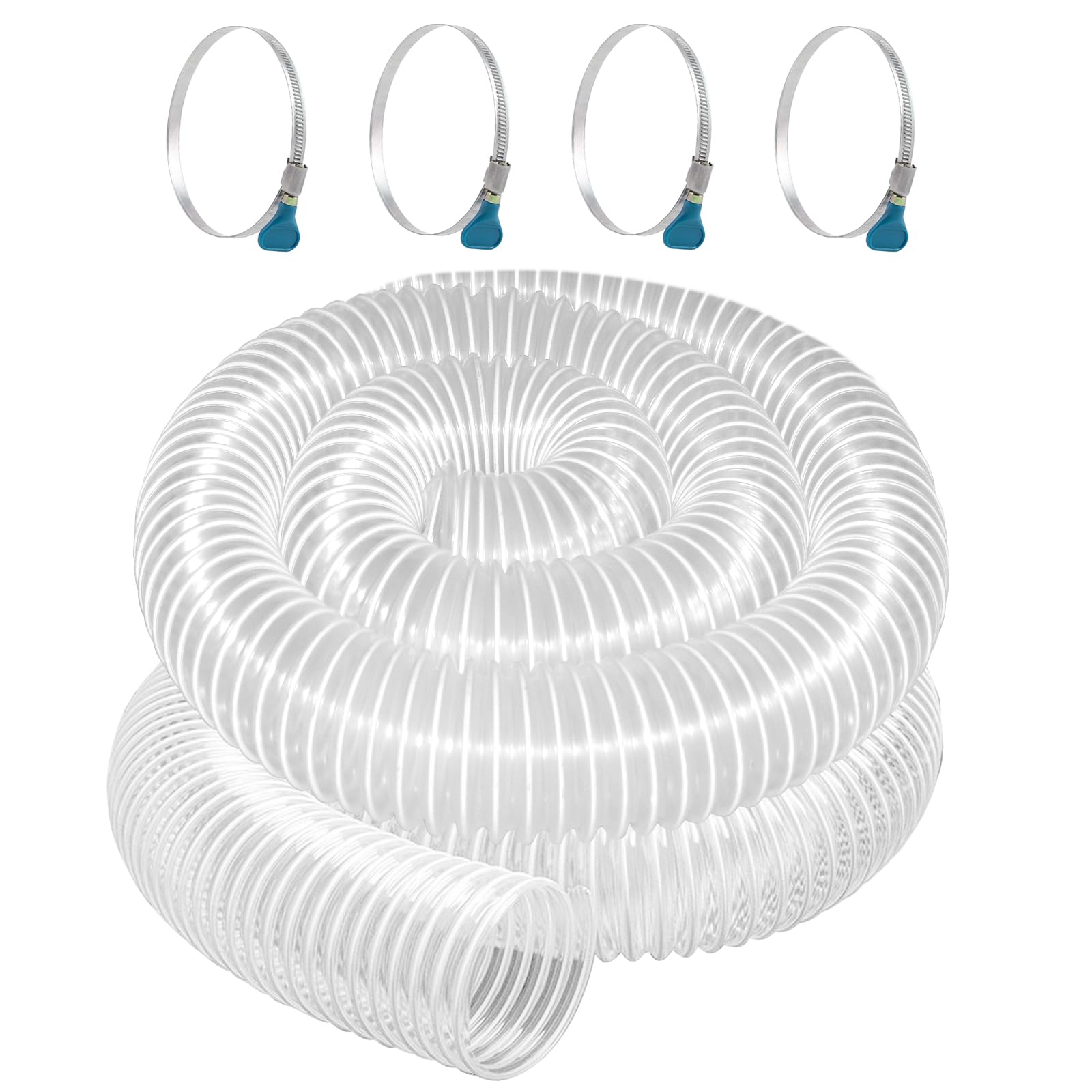 Tubo di raccolta polvere in PVC 4" x 20'