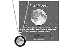 Silver Waning Gibbous Moon Necklace: A Luminous Symbol of Patience and Tranquility