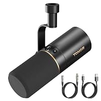 TONOR Microfono USB/XLR Dinamico per Podcasting, Streaming e Giochi