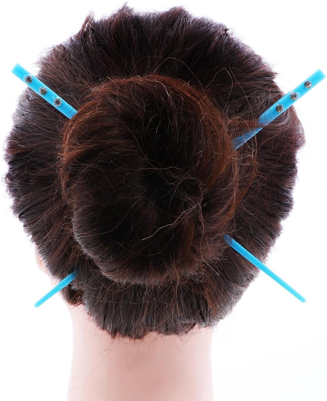 Hair Stis Dionds Chopstis - Light Blue