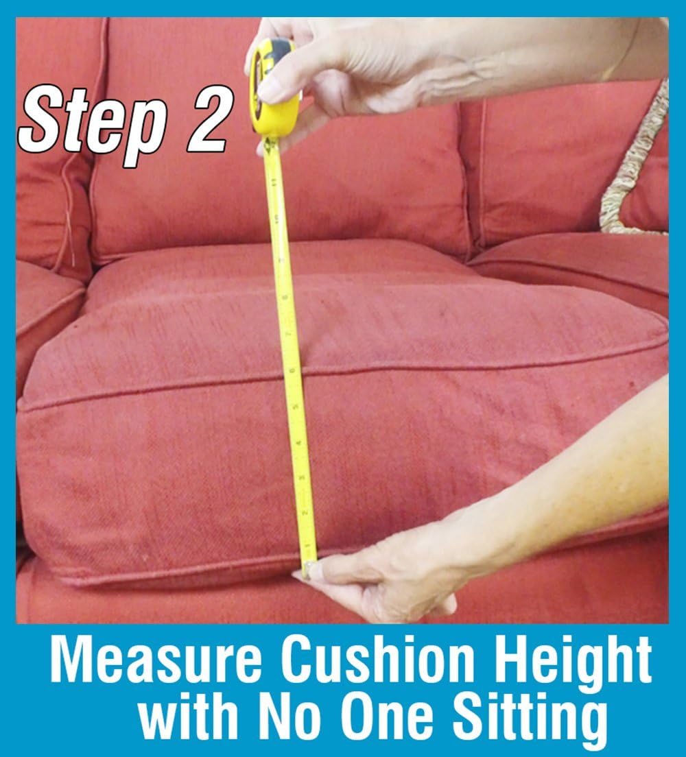 SagsAway 1.5in Thick Cushion Insert and .5in Posture Zone for Immediate Lasting Support of 1 Saggy Seat. Military Grade Foam Adds Thickness, Delay Replacing Sofa