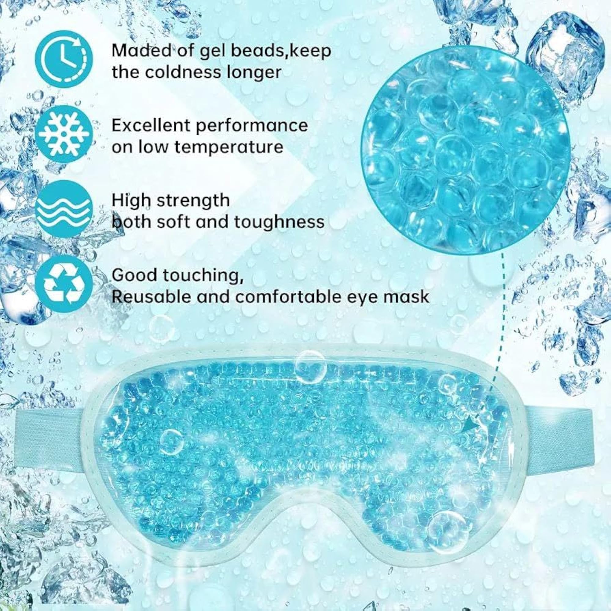 Gel Eye Mask for Puffy Eyes & Dark Circles