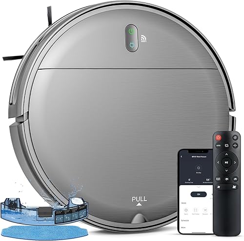 Miniatura 1 de Robot Vacuum and Mop Combo, 2 in 1 Mopping Robot Vacuum Cleaner with Schedule, Wi-FiAppAlexa, 1400Pa Max Suction, Self-Charging Robotic Vacuum,