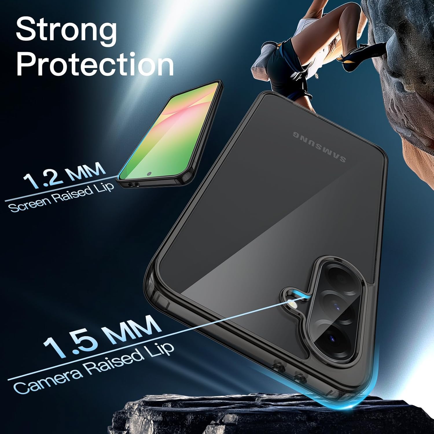 حافظة حماية لجوال سامسونج جالكسي A56 شبكة الجيل الخامس 5G من ج... - view 3