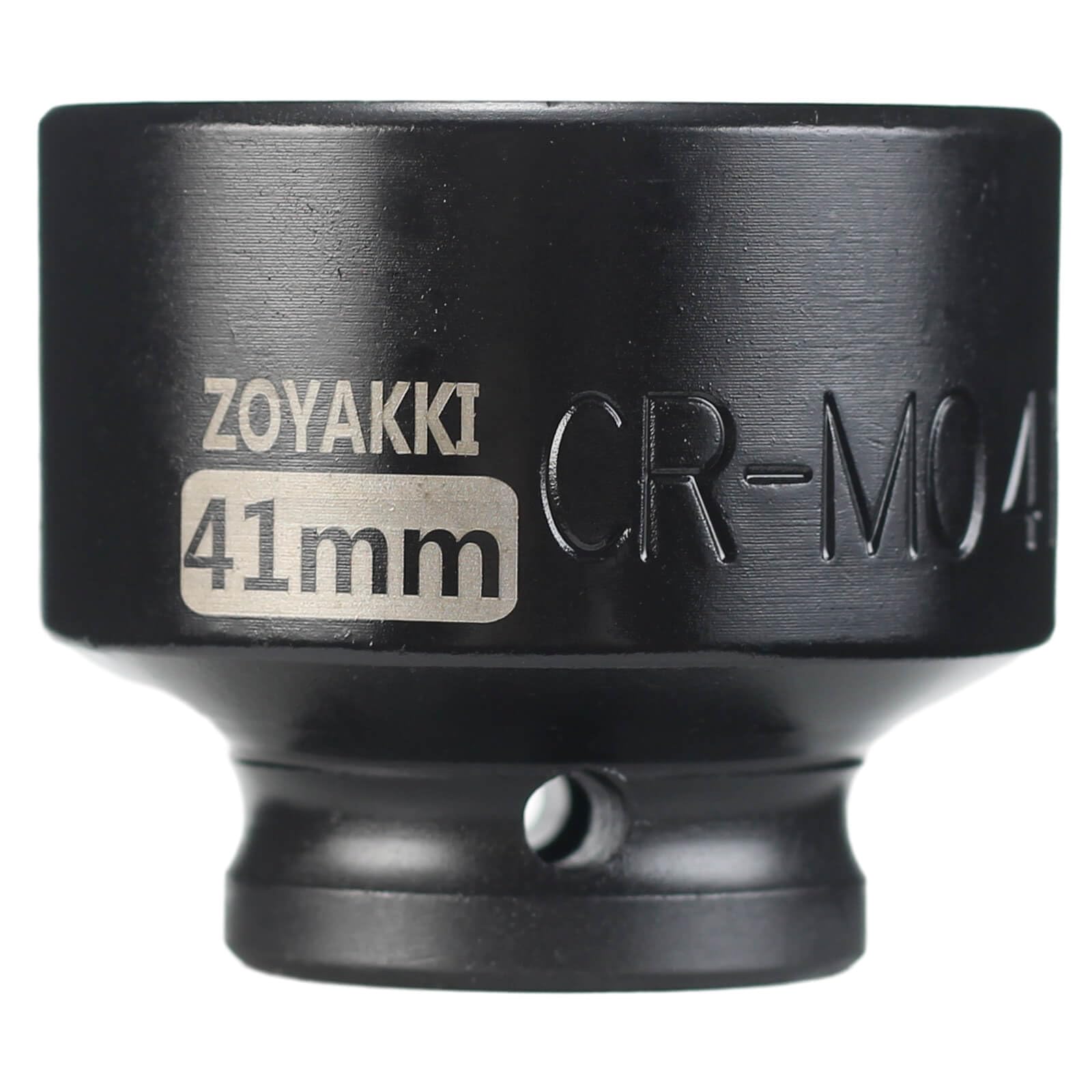 ZOYAKKI 1/2" Drive x 41mm Shallow Impact Socket,CR-MO Steel,1PCS Drive 6 Point Axle Nut Socket for Easy Removal of Axle Shaft Nuts (Metric 41MM)