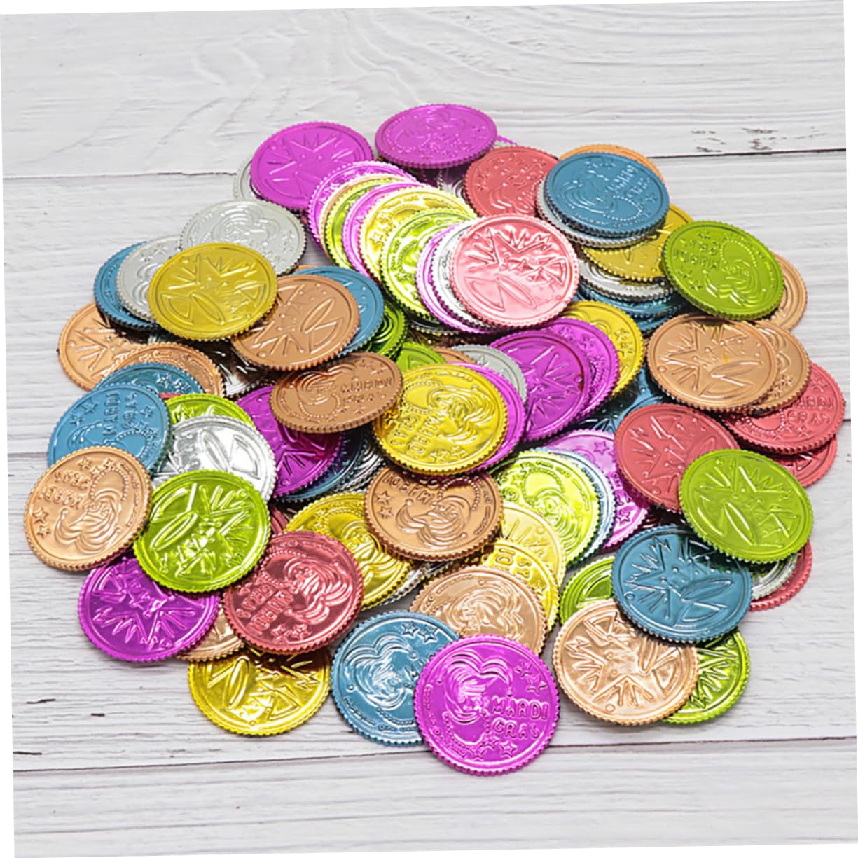 UPKOCH 400 Monete Plastica Colorate per Giochi Tema Clown per Feste Compleanno Halloween e Caccia Al