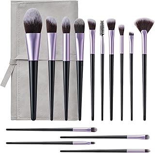 Amrules brochas de maquillaje, juego de 14 pi...