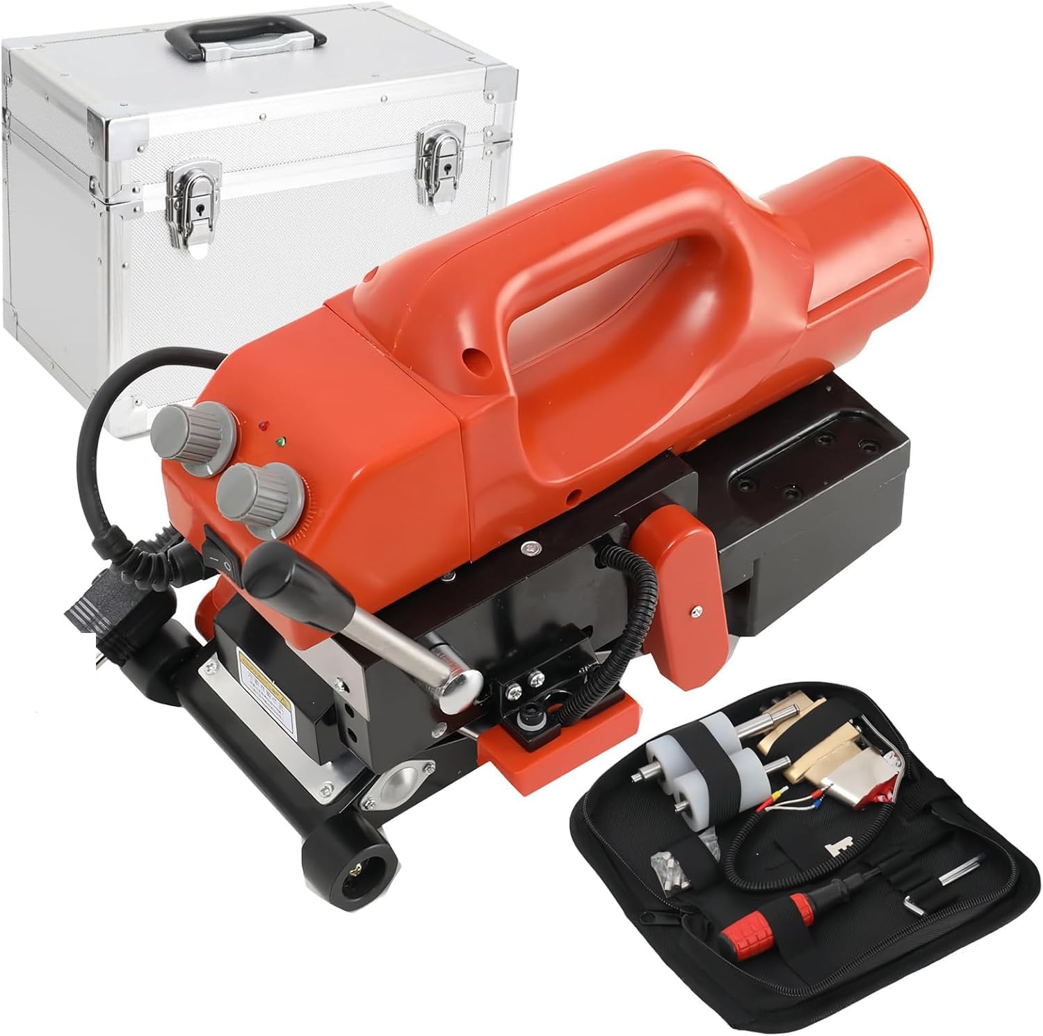 YXYLJOZ 800W Hot Wedge Welder Kit for 10cm Geomembrane, Auto Climbing Plastic Welding Machine for Overlap Sealing, 220V Geomembrane Welder