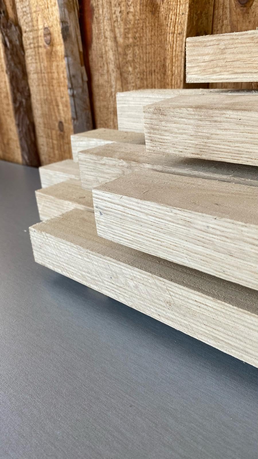 Eiche 3x5cm DACHLATTEN BAUHOLZ KONTERLATTE HOLZ 120cm LÄNGE (4)