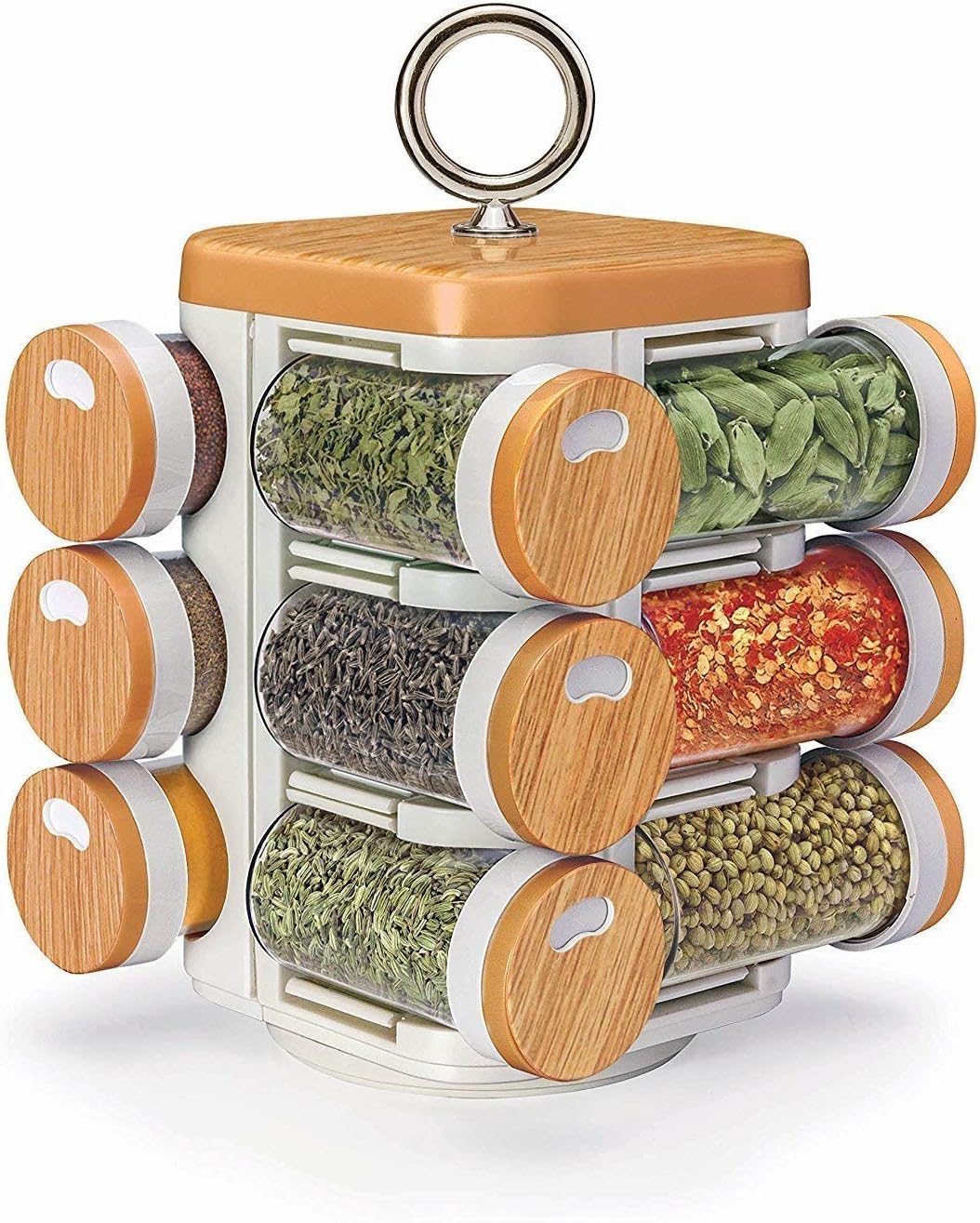 YADNESH Multipurpose Revolving Spice Rack 12 Piece Condiment Set,pice ...