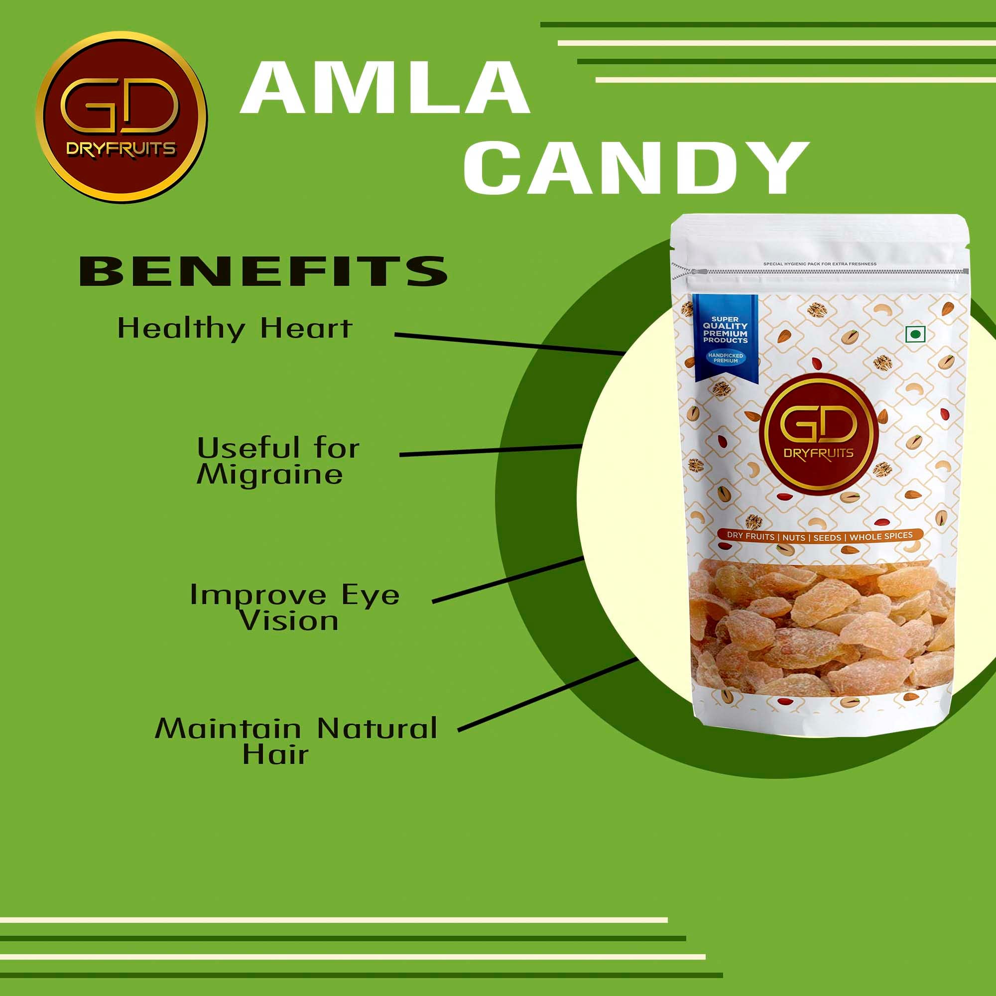 GD Dryfruit Dried Sweet Amla Candy 400gm 2