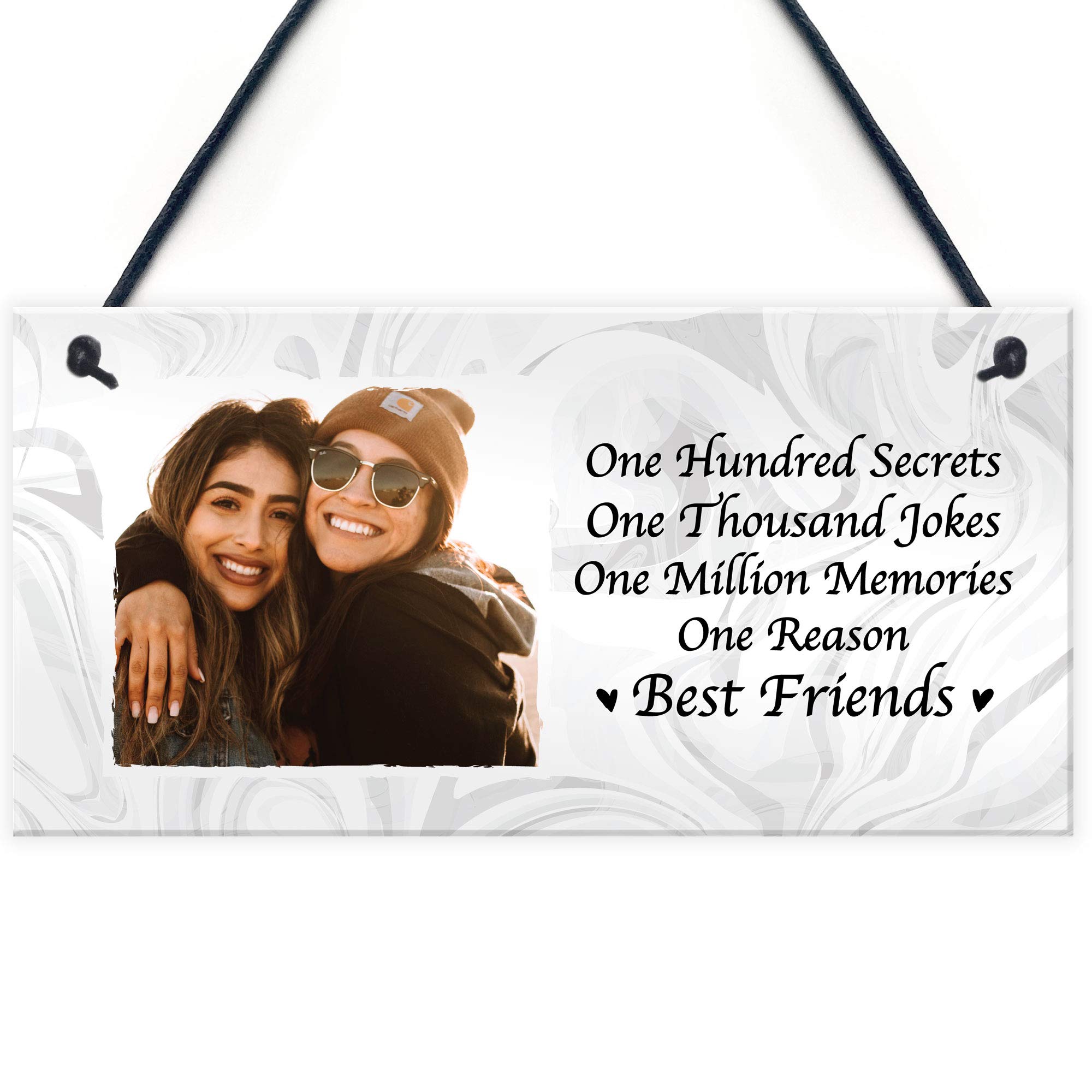 PERSONALISED Best Friend Image Plaque For Birthday Xmas Friendship Gift