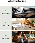 Silkland 240W USB C to USB C Cable (1FT, 2Pack), Type C Fast Charging Cable PD 3.1, Nylon Braided USBC Cable Compatible for iPhone 17/16/15 Series, MacBook Pro, iPad Air, Galaxy S25 S24, Pixel