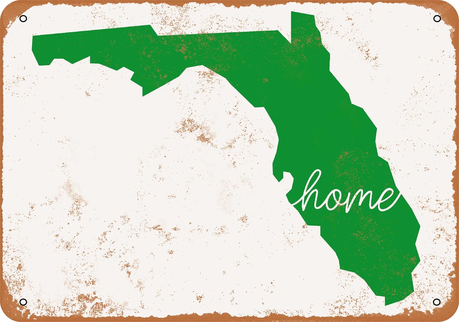 Metal Sign - Home Florida - Vintage Look home decor