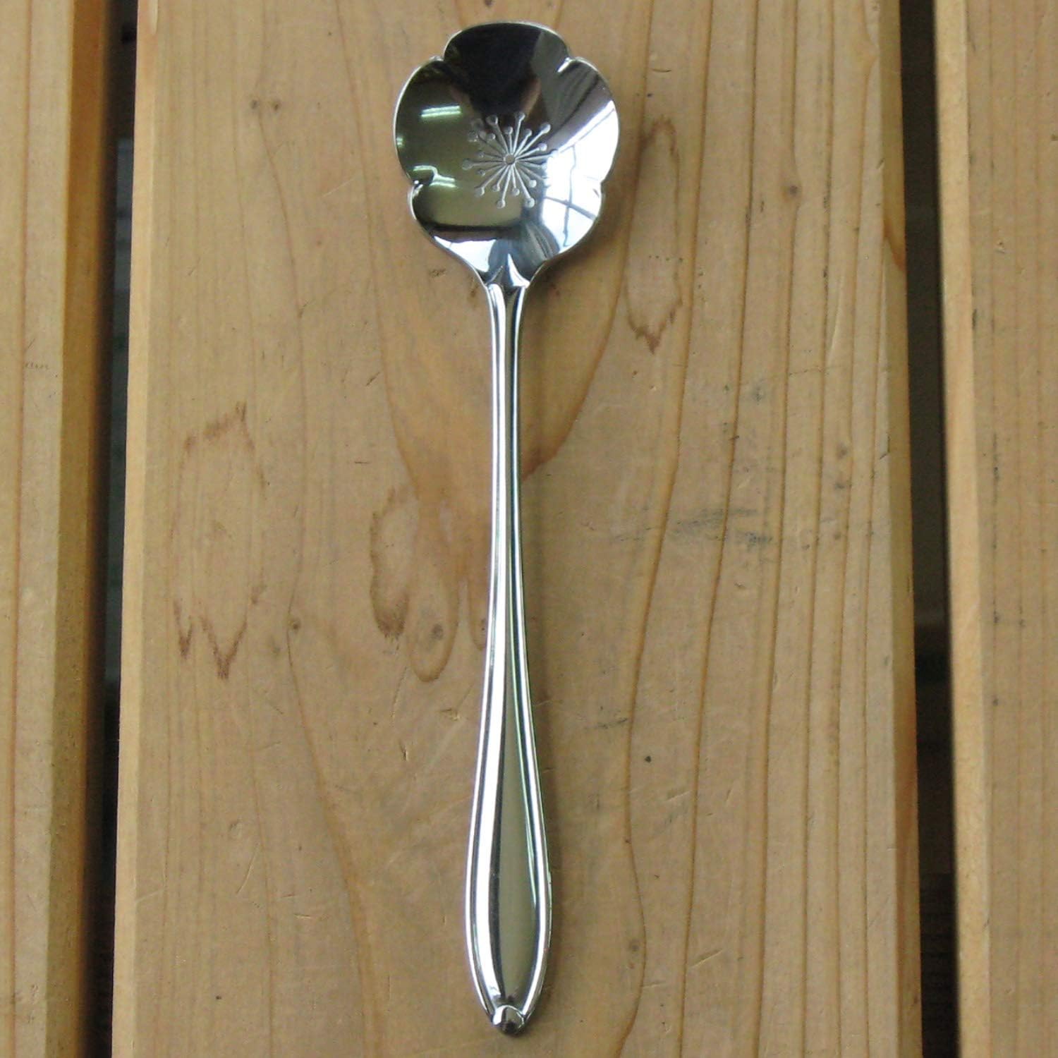 Nagao Tsubamesanjo Flower Cutlery Coffee Spoon, Set of 5, 4.9 inches (12.3 cm), Gift Packaging, Made in Japan