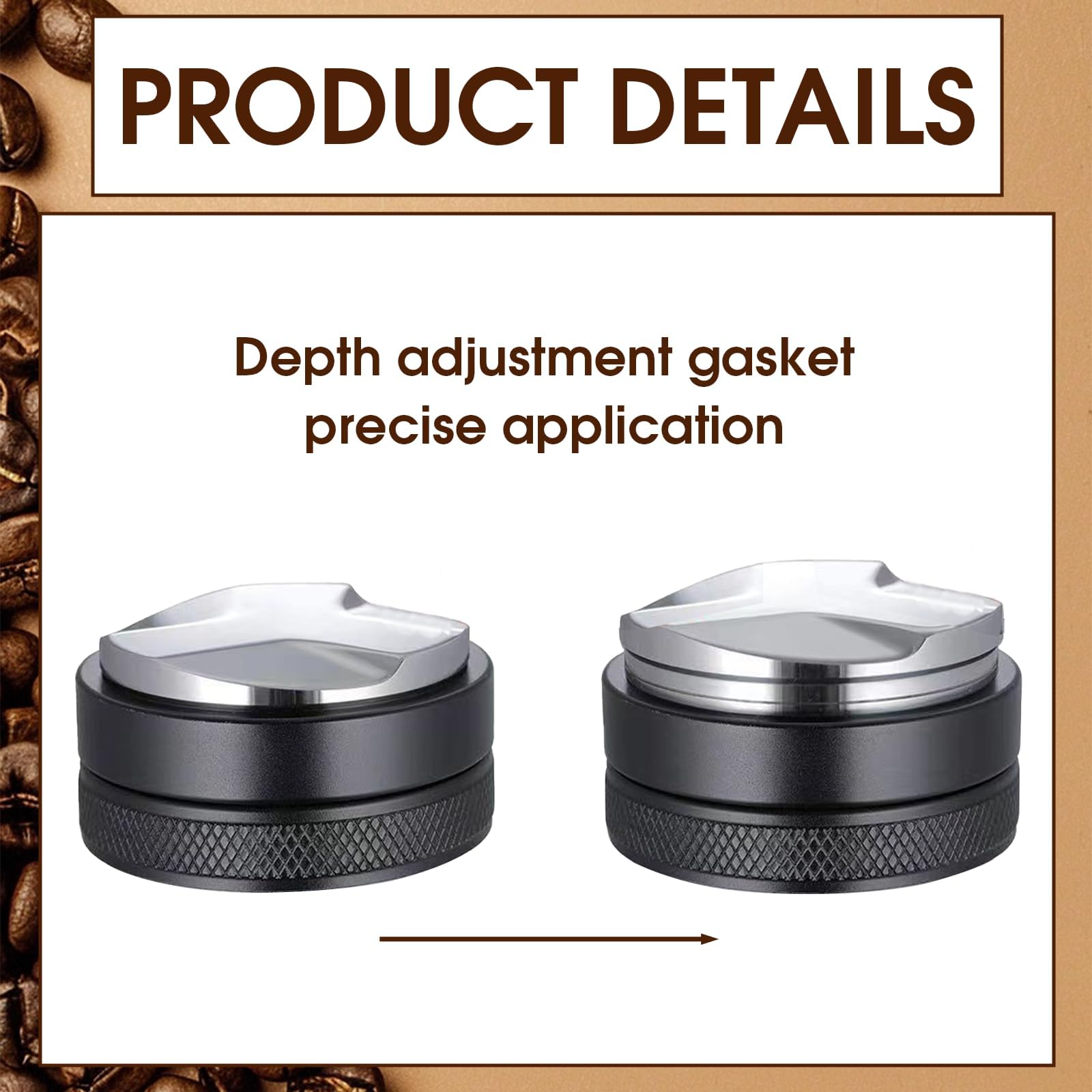 Distributeur Et Outil De Bourrage Café Espresso 58 Mm - Niveleur Double Fonction ABS Et Aluminium