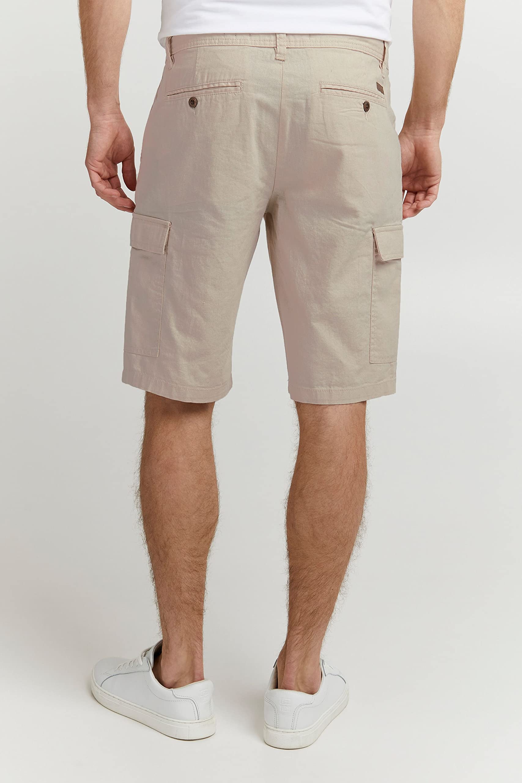 Indicode IDMosato Herren Shorts Leinen-Shorts Cargo-Shorts