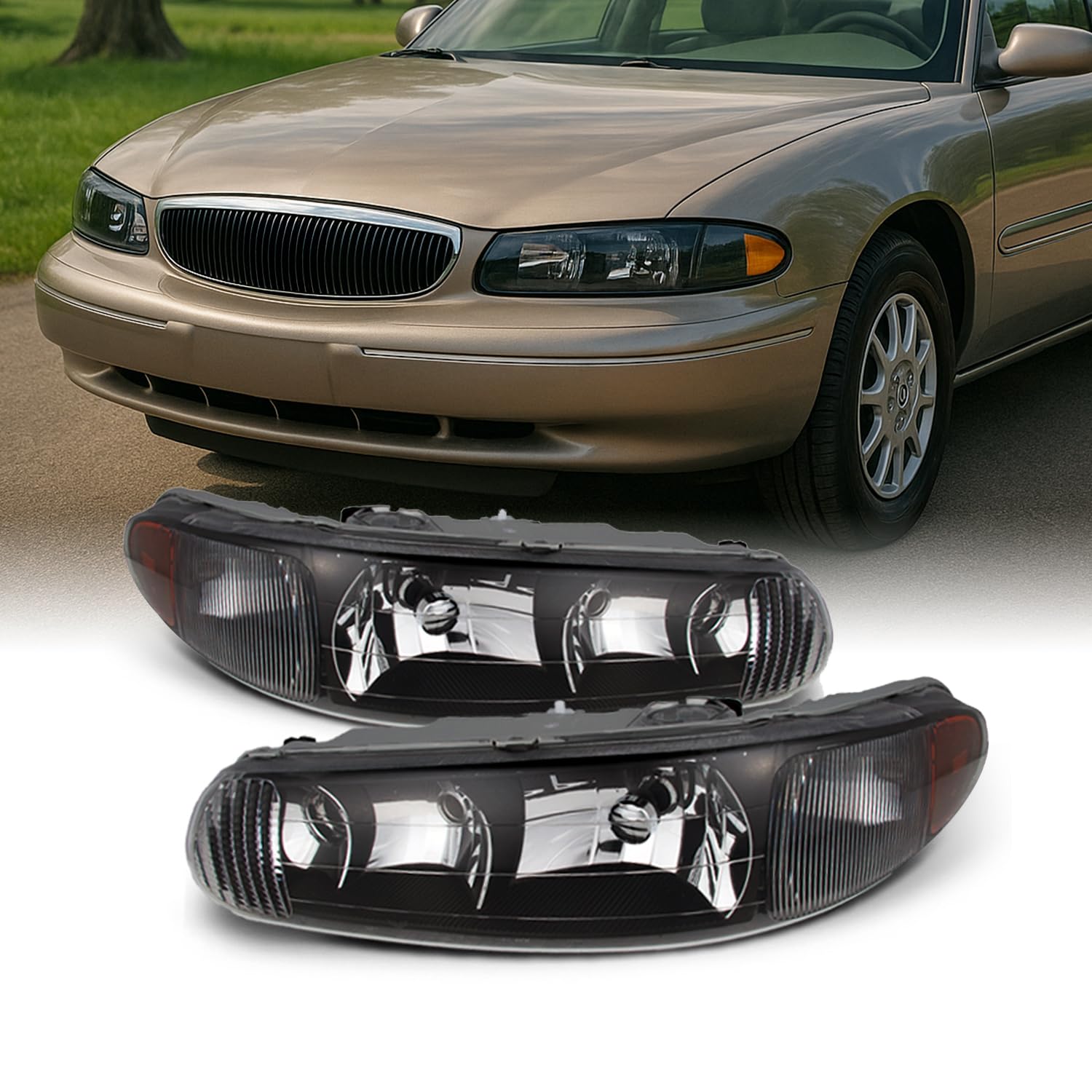 Amazon | ビュイックセンチュリー/リーガルOE交換用ブラックベゼル