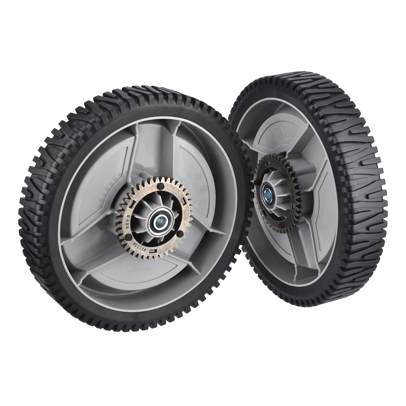 Cancanle Rueda de cortacésped de 11 Pulgadas para Husqvarna 585265603 Compatible con HU700H LC221RH HD800HW HU800H, 2 Piezas