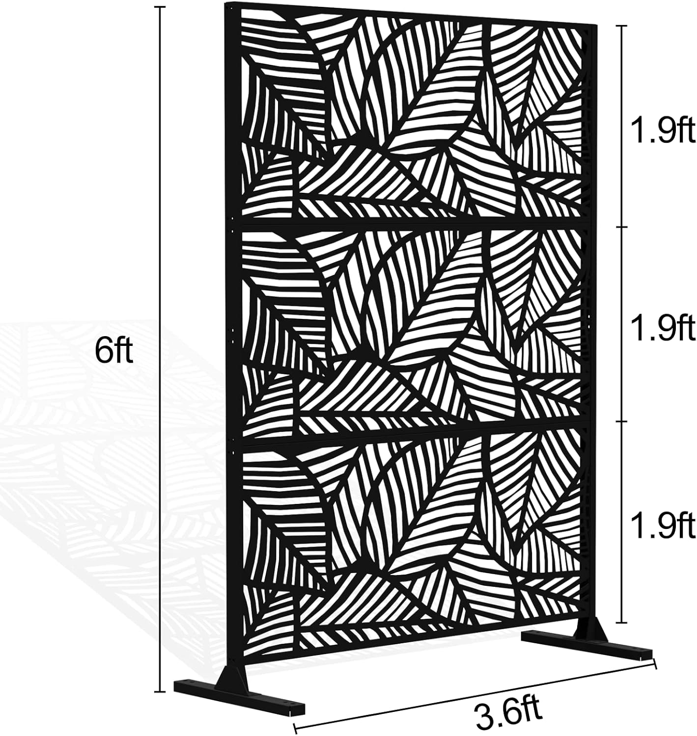 Buy Patio Privacy Screen, 6FT x 4FT Decorative Privacy Fence Screen