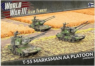 Team Yankee World War III Finnish T-55 Marksman AA Platoon (x3)