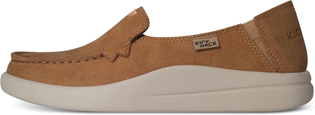 Kickback Rizzo Women s Recycled Suede Slip On Loafers   Smart Casual Shoes with Orthotic Support and Premium Leather Lined Interior   Comfortable Everyday Summer Footwear