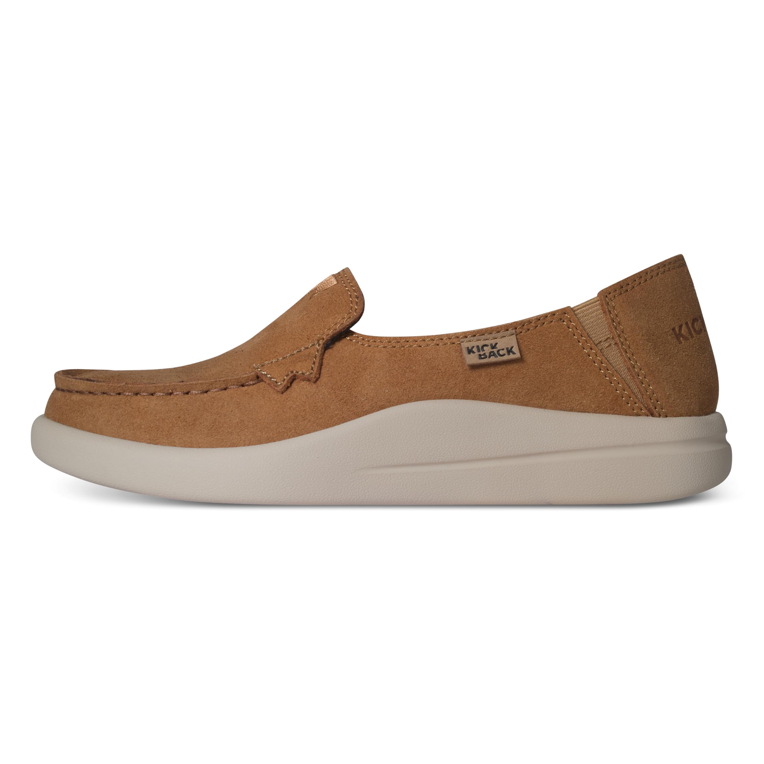 Kickback Mocasín Rizzo - Mocasín con Puntera para Mujer - Zapatos Ligeros de Gamuza - Estilo Relajado - Comodidad Durante Todo el día - Plantilla de Espuma Activa con Forro de Cuero ortopédico