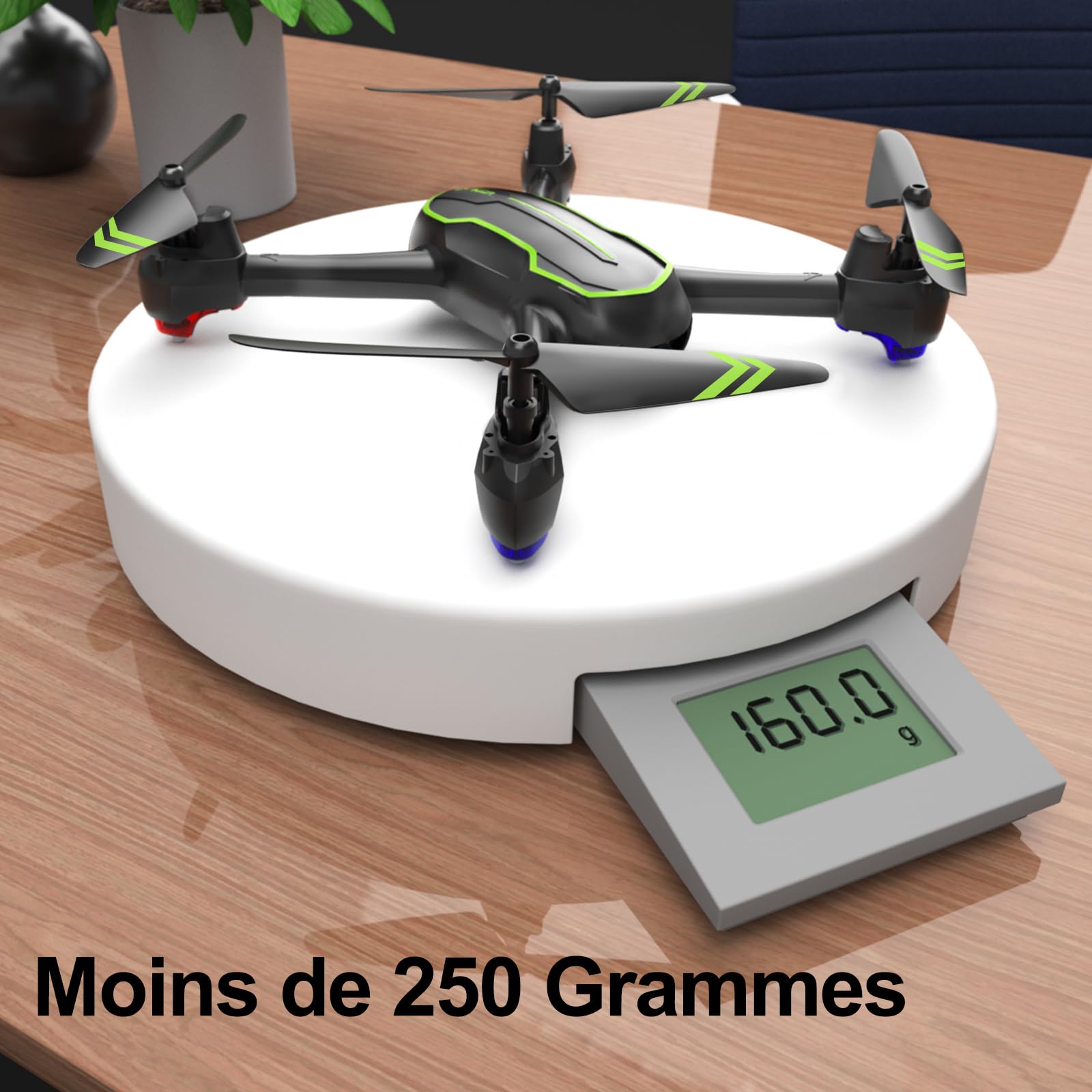 Loolinn | Drone GPS Retour Automatique - Drones Quadricoptère RC avec Caméra Full HD 1080p, Deux Batteries, 32 Minutes de Vol (Cadeau pour les Enfants de plus de 12 Ans)