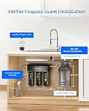 Waterdrop TSA Under Sink Water Filter System, 3-Stage High Capacity Water Filtration System, NSF/ANSI 42 Certified,Reduce PFAS, PFOA/PFOS, Reduce Lead, Chlorine, Bad Taste - 5