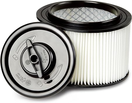 Vacmaster 4-5 Gallon Washable Cartridge Filter & Retainer VFCF