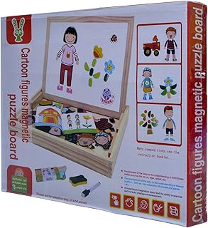 سبورة واشكال كرتونية مغناطيسية للجنسين, متعدد الالوان