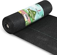 Jevrench 5oz Heavy Duty Weed Barrier Landscape Fabric 1.3ft x 50ft - Dual-Layer Premium Garden Weed Control Mat