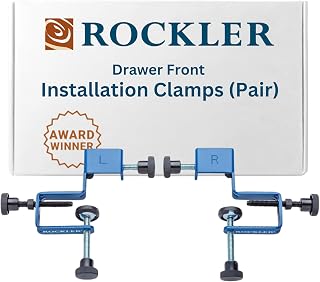 Rockler Cabinet Drawer Installation Clamps – Right, Left-Side Drawer, Cabinet Tools – Steel, Plastic Drawer Front - Front Woodworking Clamps for Easy, Fast Installation