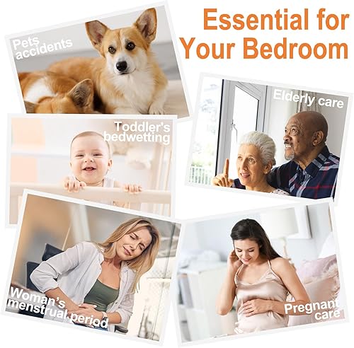 Miniatura 8 de Protector de colchón individual impermeable para bolsillo de 6 a 9 pulgadas de profundidad de 39 x 75 pulgadas, funda con cremallera a prueba de