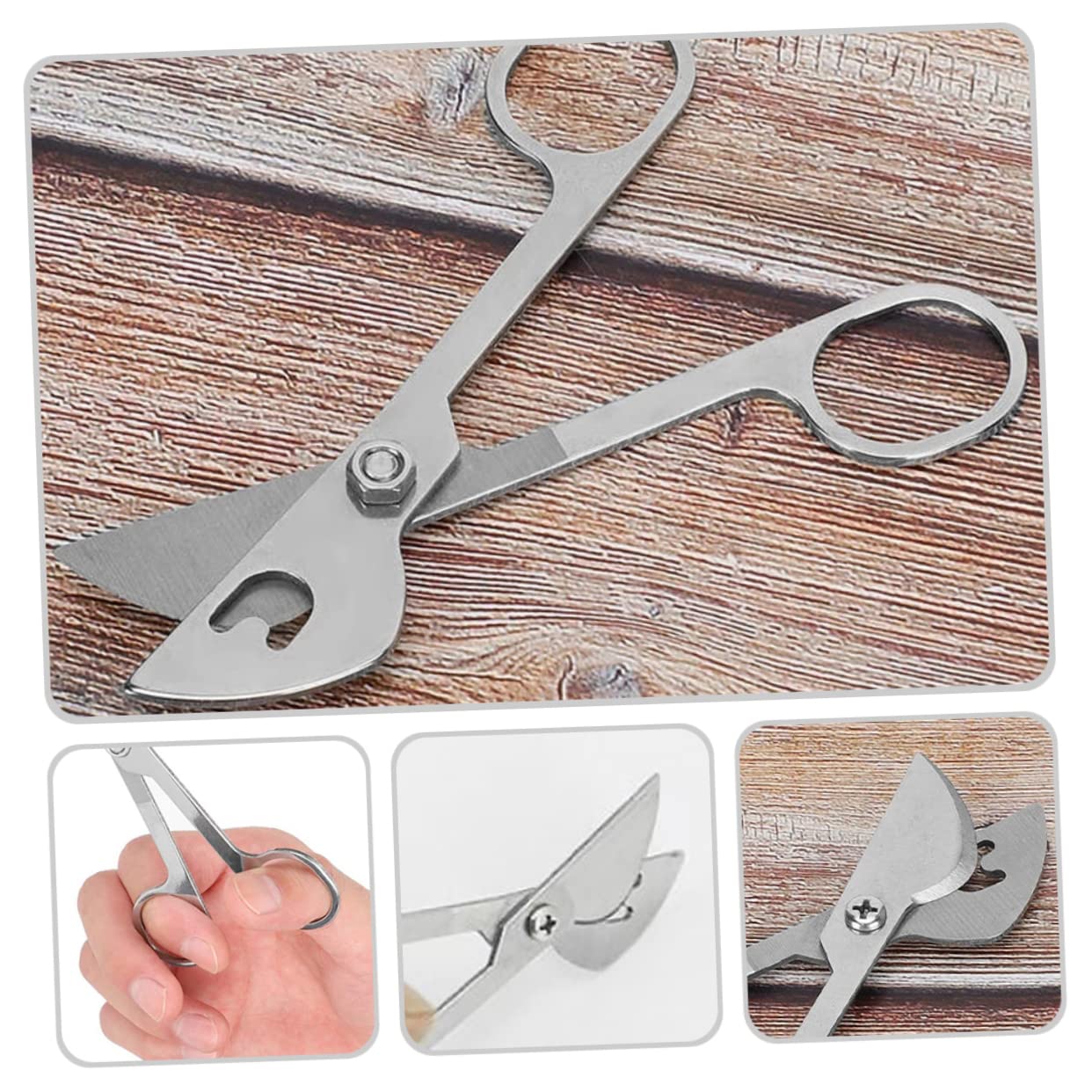 Gadpiparty 4 Stück Trimmer für Samen Rinderzuchtwerkzeug Rinderzucht-Werkzeug Rinderzucht-Handwerkzeug Zuverlässige Feinrohrschere für Rinder Vieh liefert Kuh Werkzeug Rostfreier Stahl Silver