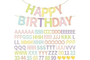 124 Pcs DIY Party Banner Kit with Letters