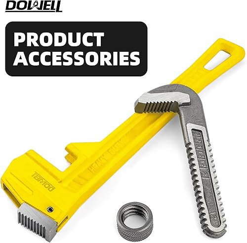 Miniatura 6 de DOWELL Llave de tubo de 18 pies - Acero fundido confiable y duradero para un uso duradero