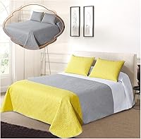 Vista 12 de All American Collection - Juego de colcha reversible de 3 piezas, diseño de cuadros