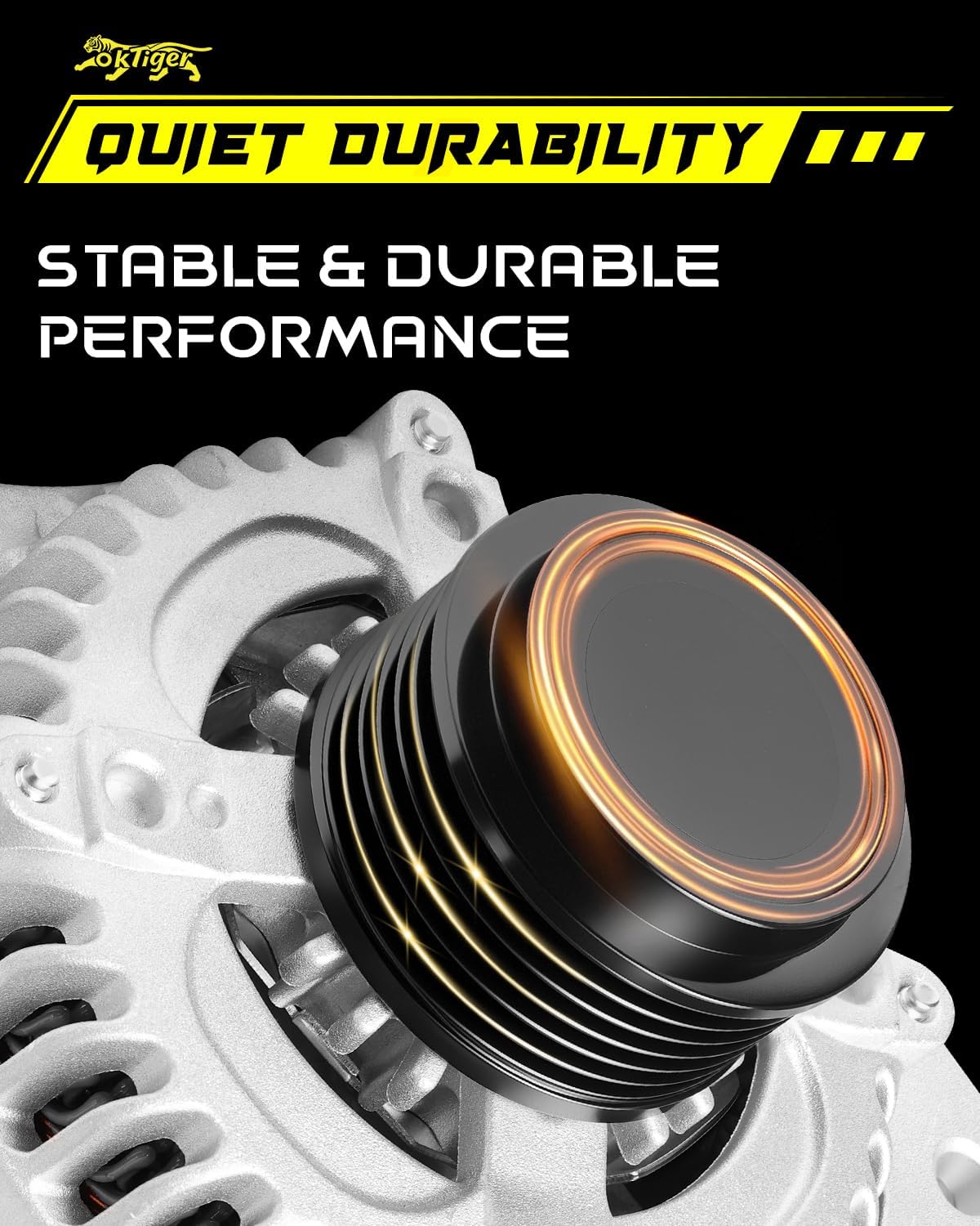 Oktiger Upgraded 3.5L Alternator for Honda Pilot 2016-2022, Odyssey 2018-2023, for Ridgeline 2017-2023, Passport 2019-2023, for Acura Mdx, V6 12V 155A CW 6-Groove Clutch Pulley, OE 31100-5J6-A01