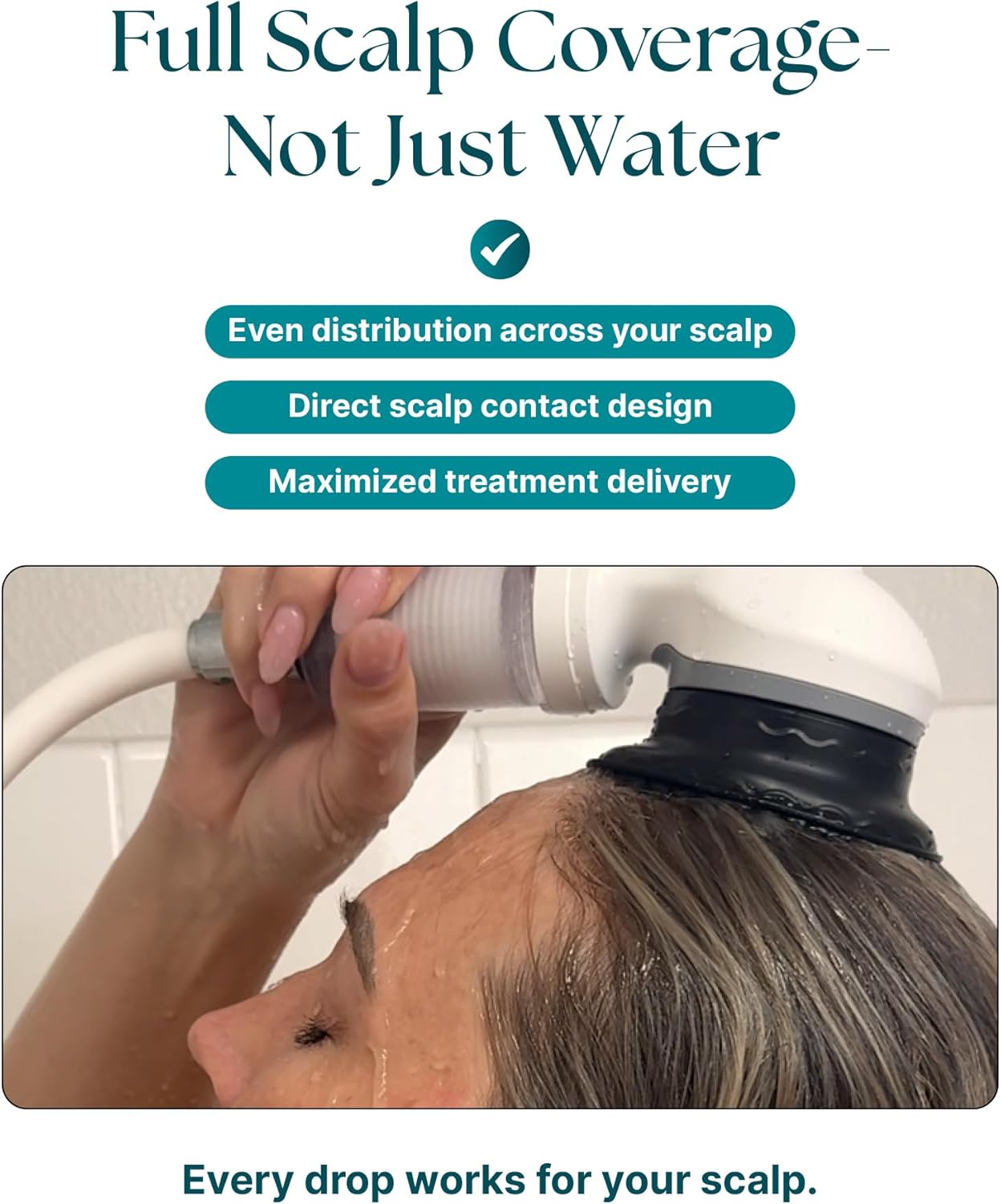 Aqua Luxe Filtered Shower Head for Hard Water, Handheld Shower Head Filter with ACF Filtration & Microbubble, Reduces Hair Loss & Dry Scalp, Chlorine Filter for Hair & Skin Care (Lavender)