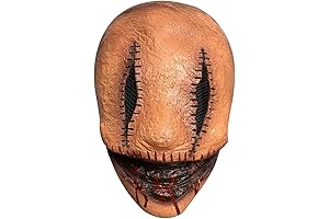Halloween Creepy Slenderman Mask with Black Wig