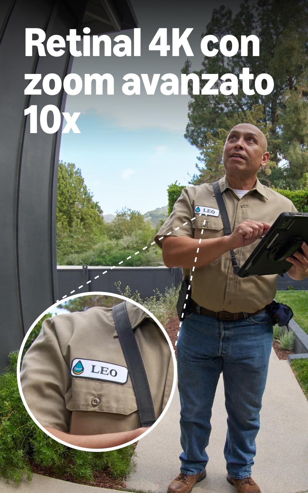 Ring Videocitofono Elite cablato (Wired Video Doorbell Elite, ultimo modello)| Campanello con videocamera, Retinal 4K | Power-over-Ethernet | Prova gratuita di 30 giorni del piano di abbonamento Ring