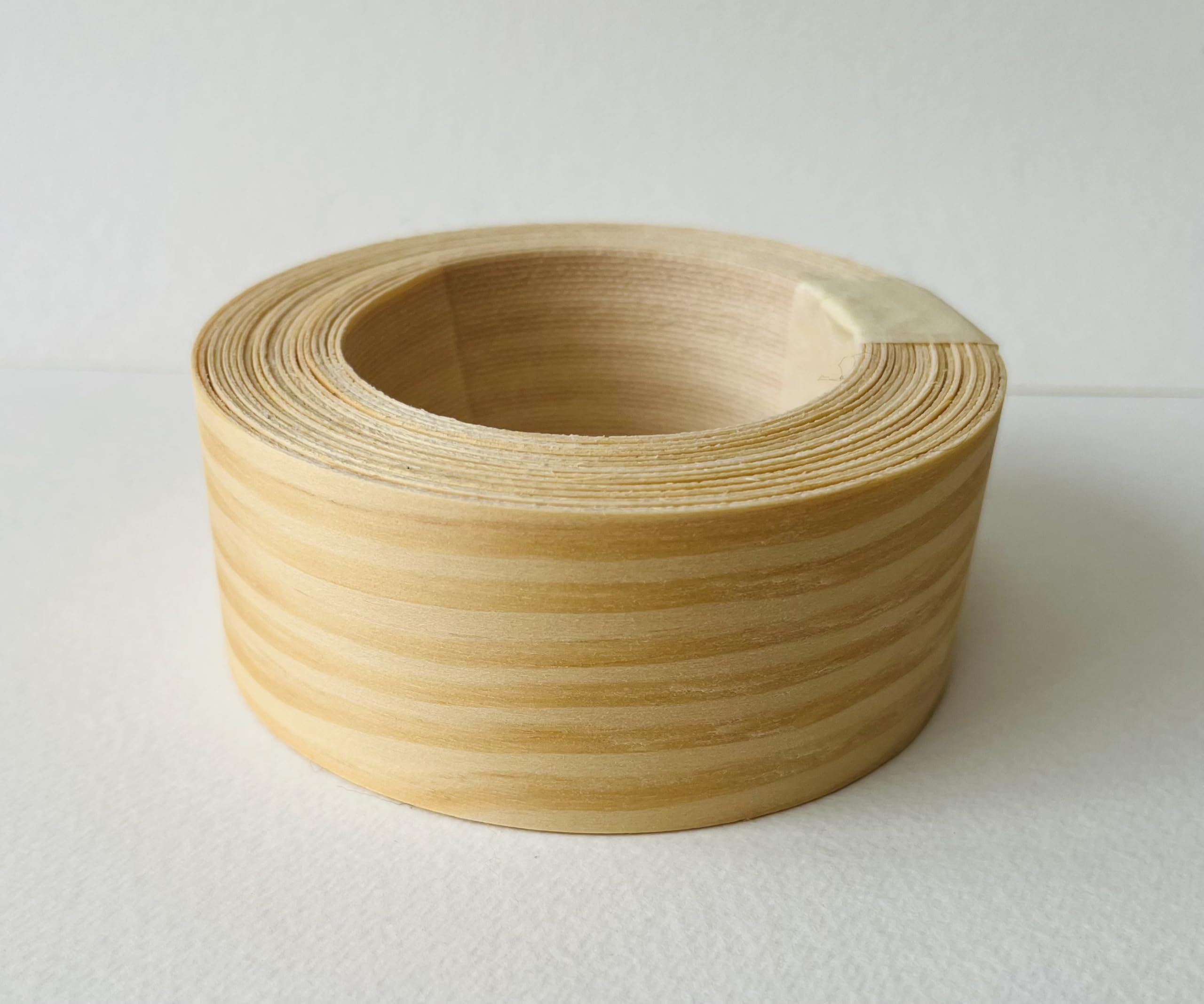 Real Wood Veneer Edging 40Mm Wide Pre Glued Iron On Pine Wood Veneer Edging Tape 40Mm Wide X 5 Metres.