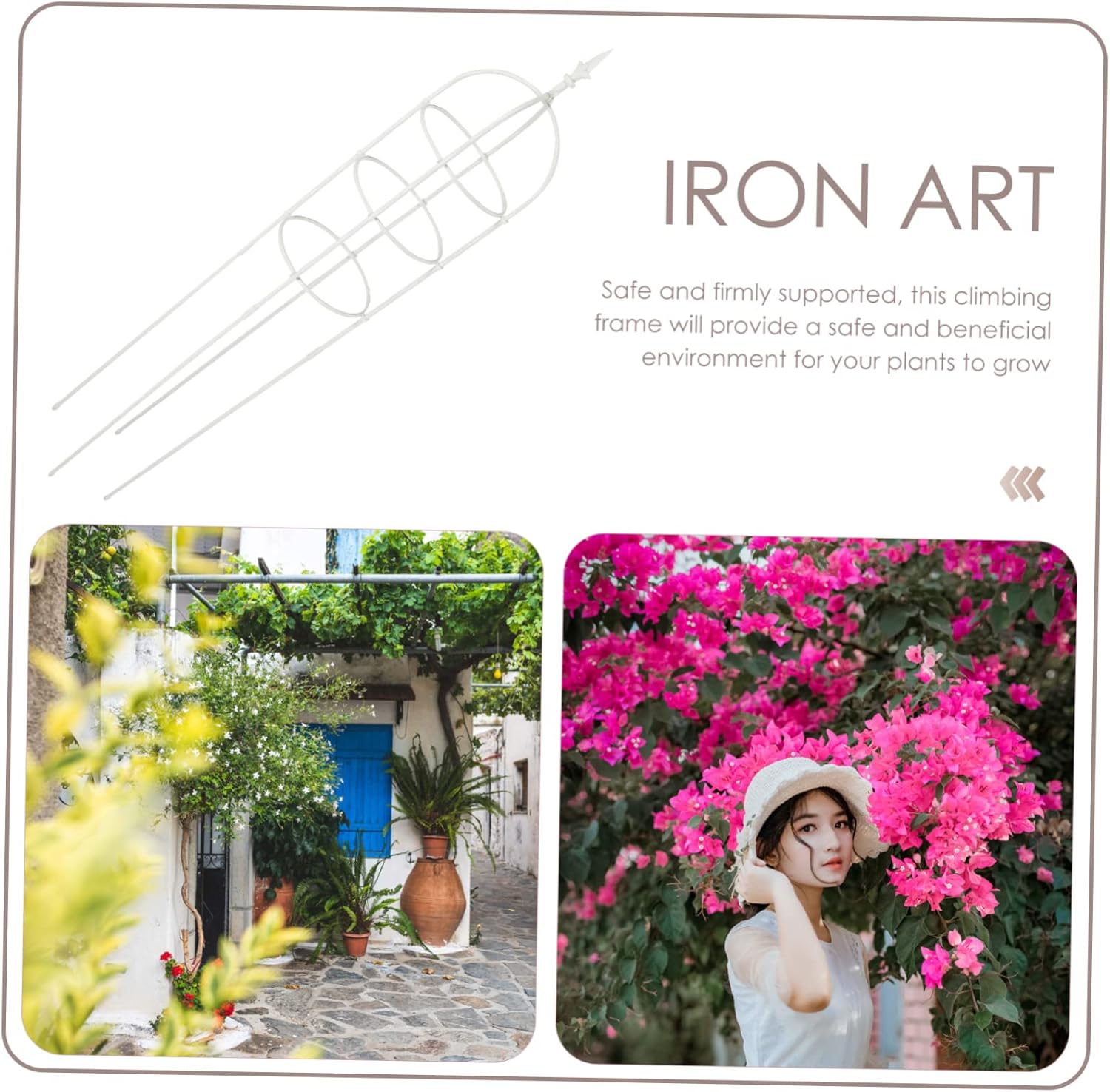 Outdoor Garden Trellis Obelisk Plant Support for Climbing Roses Vine Trellis Indoor Plant Climbing Frame