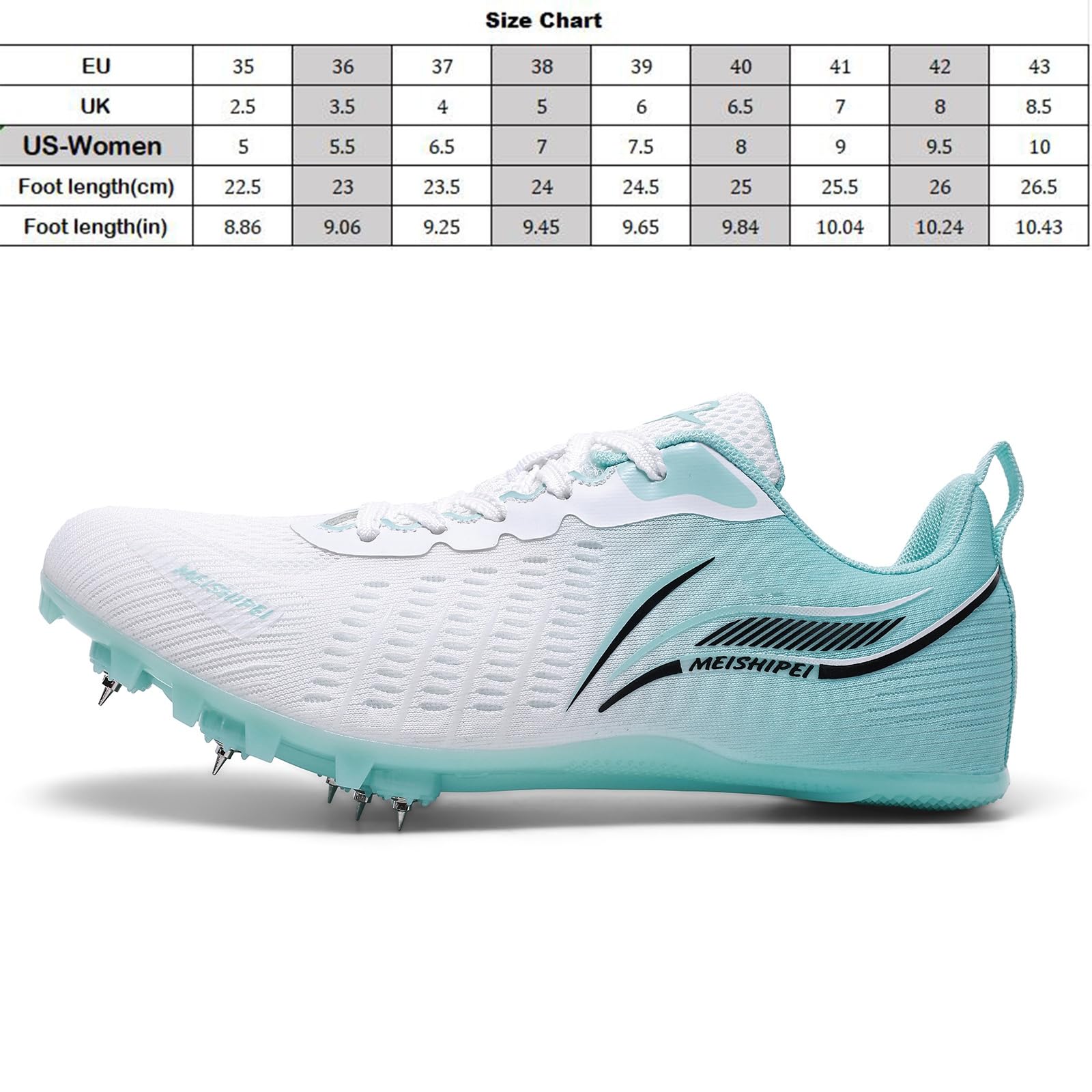 Chaussures D'athlétisme Femmes Baskets À Pointes Légères Chaussures De Course pour Enfants Entraînement Au Sprint Et Au Saut
