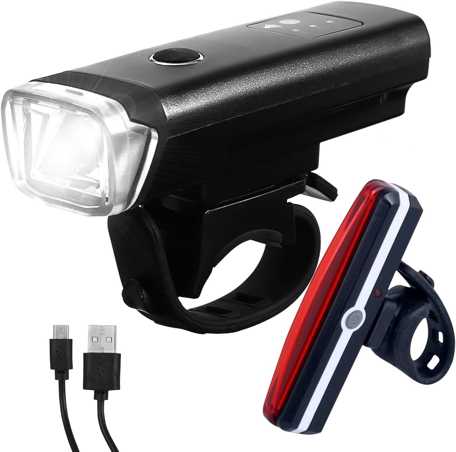 Speedrid Bike Light, Led Mountain Bike Light Rechargeable, XP5 Waterproof Bike Night Lights for Easy Installation & Quick Release, Front & Tail Back Lights for Bike
