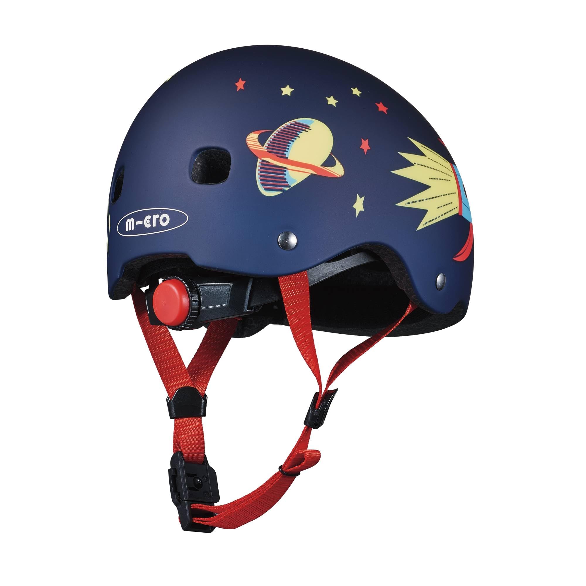 Casco Micro® v2 - Ultraligero 320gr, Luz Seguridad, Casco y Almohadilla Interior de una Sola Pieza (Talla M (52-56 cm), Rocket)
